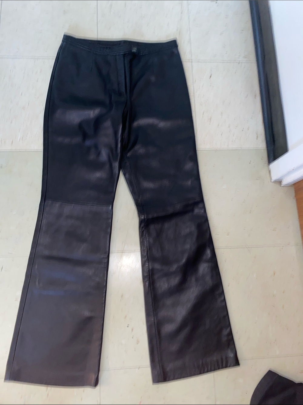 SIENA STUDIO BLACK LEATHER PANTS SZ 6